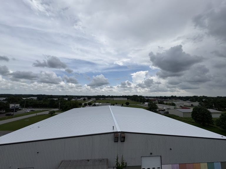 Commercial-grade standing seam roofing installed by Nate-O Roofing